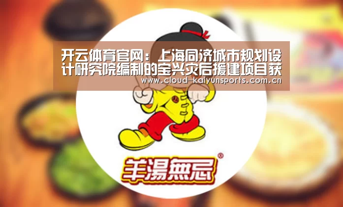 开云体育官网:上海同济城市规划设计研究院编制的宝兴灾后援建项目获颁“英国皇家规划学会年度奖国际组表扬奖”(图2) 开云直播